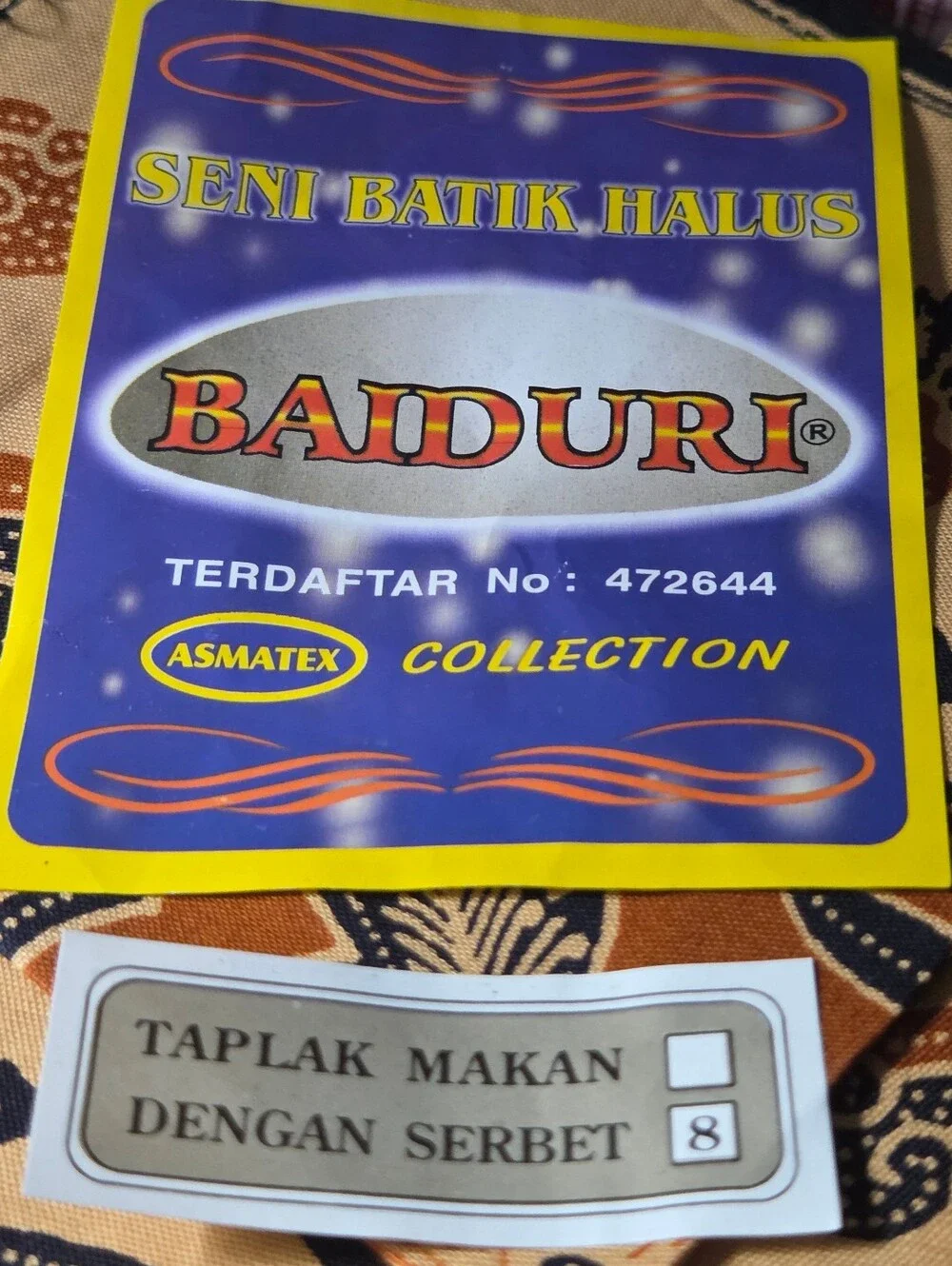 Batik Halus Baiduri Vintage New 54